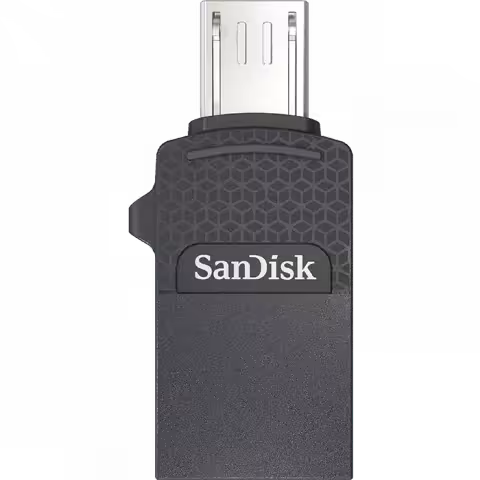 فلش مموری 64 گیگابایت Sandisk مدل  DUAL DRIVE