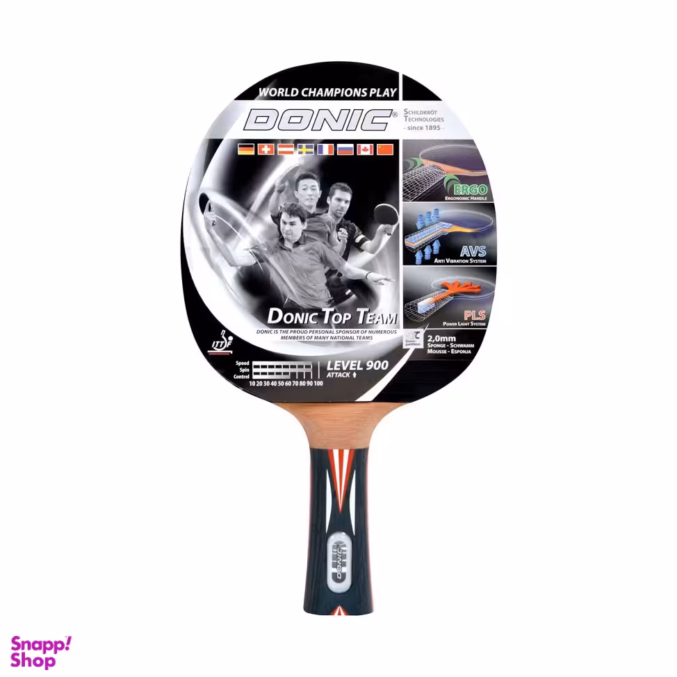 راکت پینگ پنگ دونیک شیلدکروت مدل Top Team Level 900