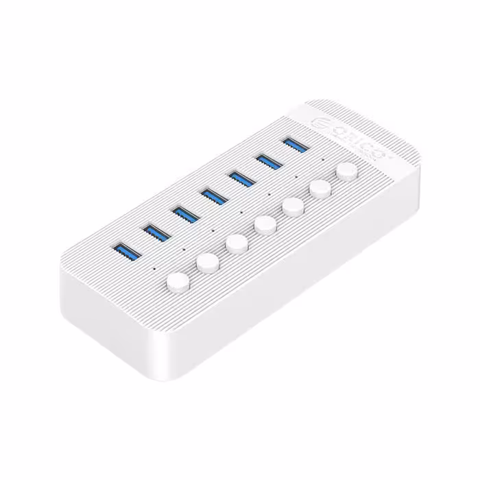 هاب 7 پورت اوریکو مدل ORICO CT2U3-7AB 7Port Hub With Individual Switches