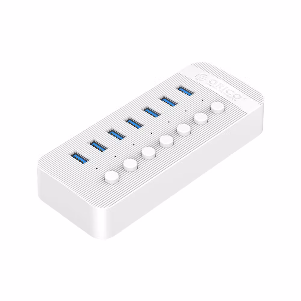 هاب 7 پورت اوریکو مدل ORICO CT2U3-7AB 7Port Hub With Individual Switches
