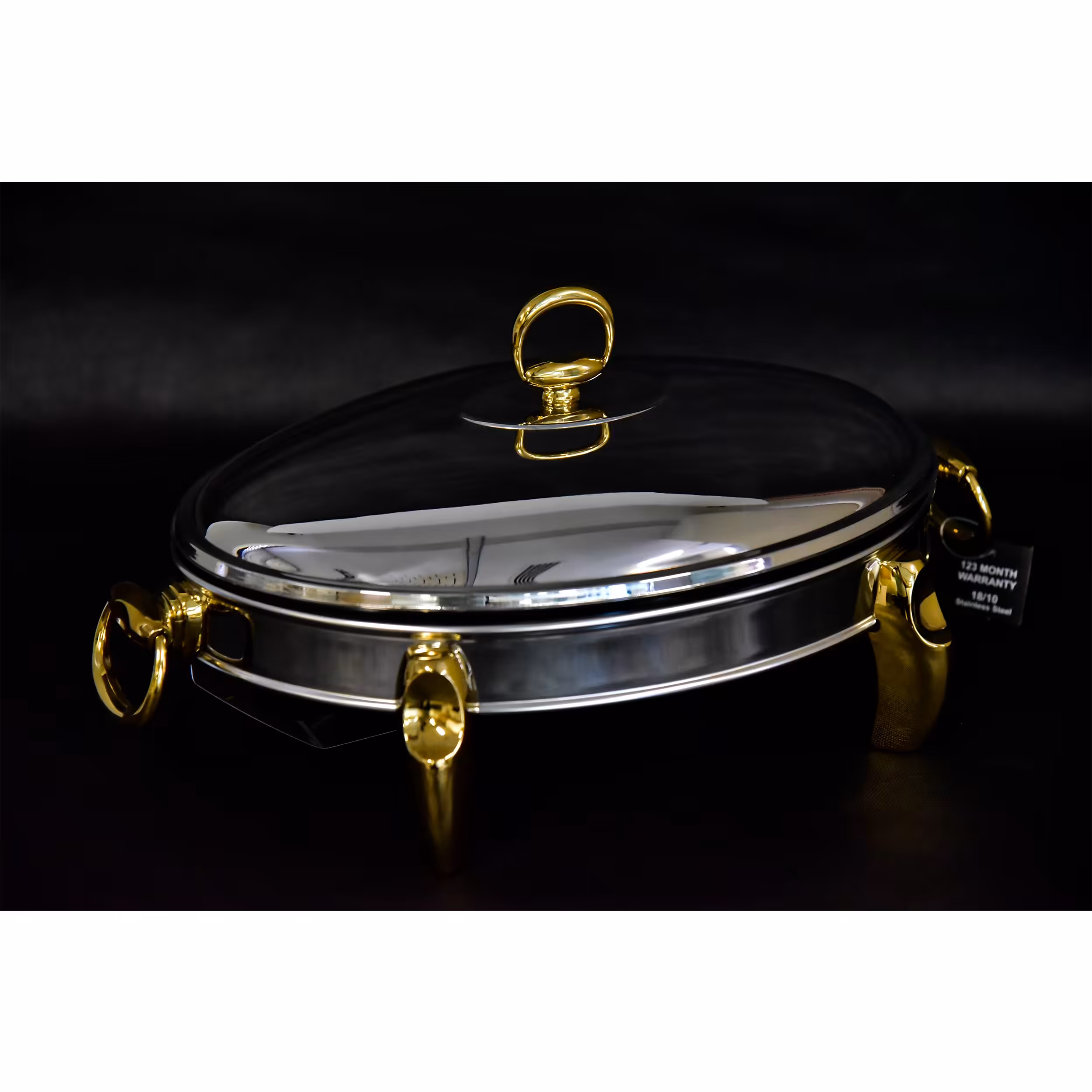 سوفله مرغ خوری 2 رنگ طلایی نقره ایی رامیسا مدل پافیلی بیضی 3 لیتری