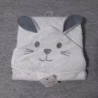 حوله ولیف گوش دار پرنس طرح خرگوش طوسی