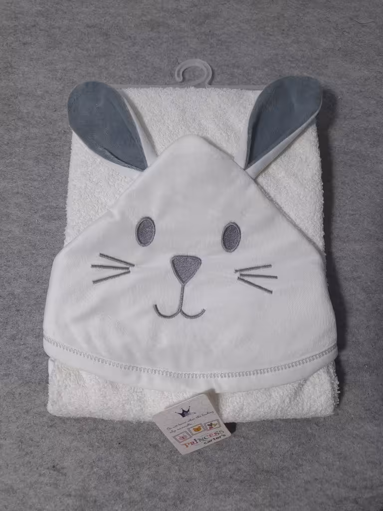 حوله ولیف گوش دار پرنس طرح خرگوش طوسی