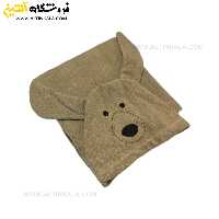 حوله پالتویی کودک سلین طرح سگ بژ سایز 12-13