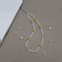 آویز گوشی سفید اسمایل