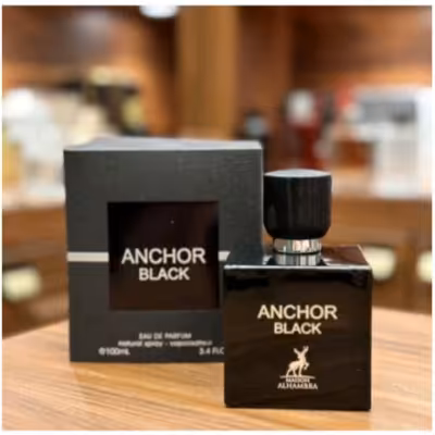 ادکلن ANCHOR BLACK ALHAMBRA لالیک مشکی الحمبرا مردانه رایحه گرم و تلخ