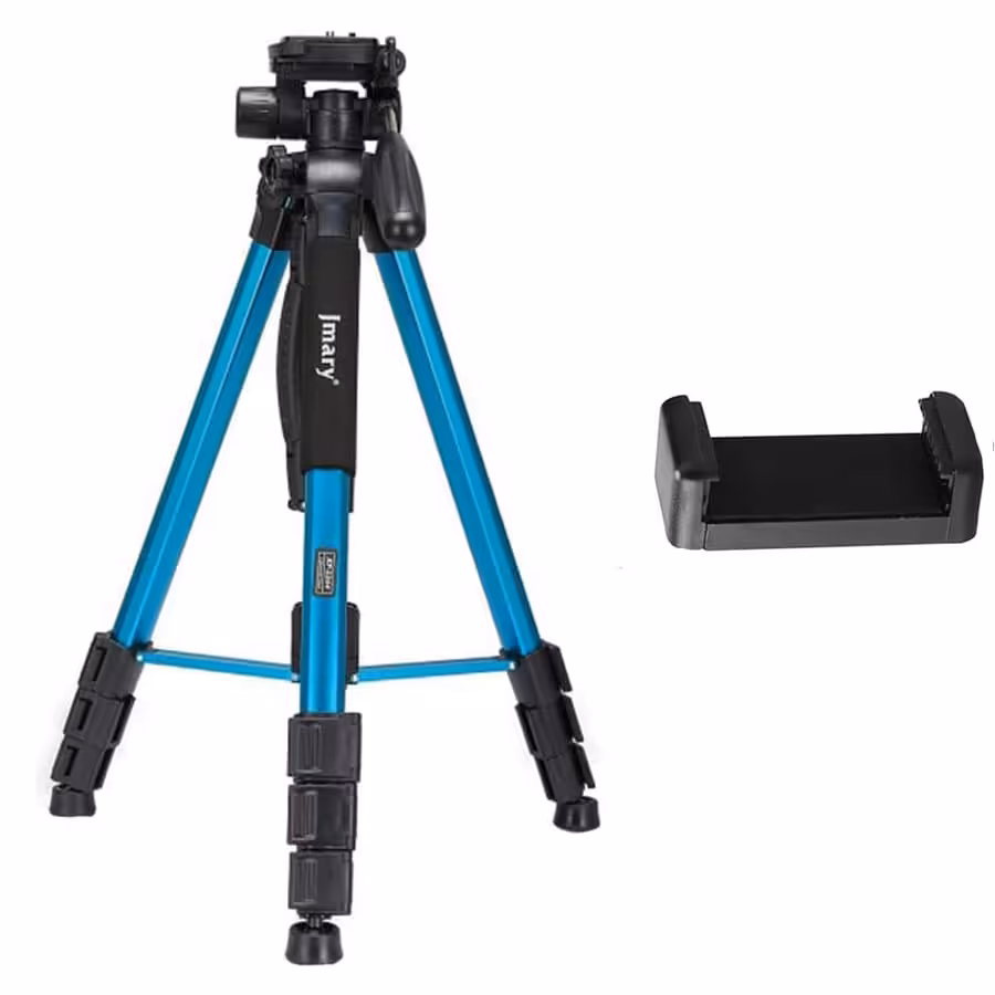سه پایه دوربین عکاسی جیماری آبی Jmary Tripod KP-2254 به همراه هولدر
