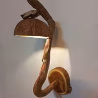 اباژور دیواری چوبی به سبک روستیک