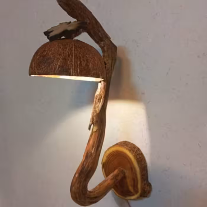 اباژور دیواری چوبی به سبک روستیک