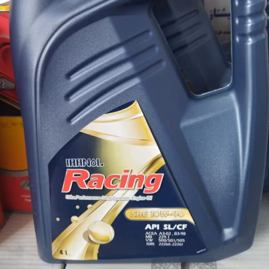 روغن موتور خودرو ایرانول مدل Racing 10W40 حجم 4 لیتر