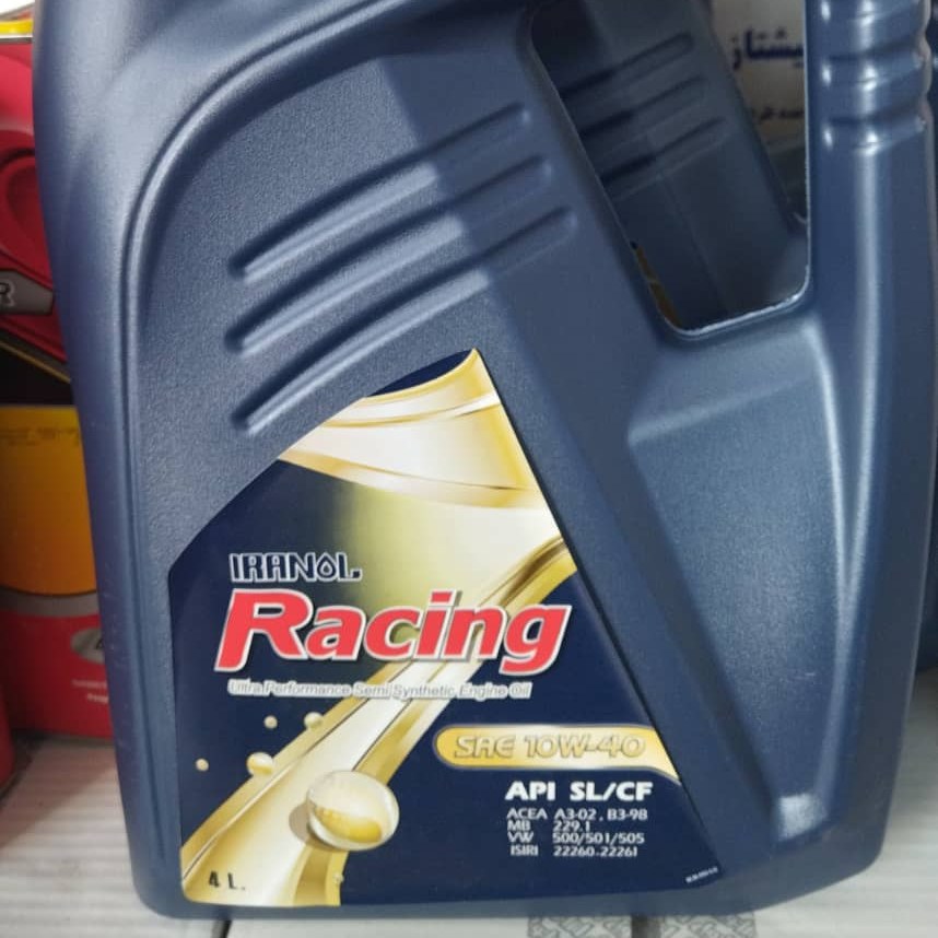 روغن موتور خودرو ایرانول مدل Racing 10W40 حجم 4 لیتر