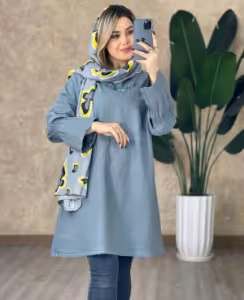 مانتو اسپرت زنانه الیاف مدل 200201