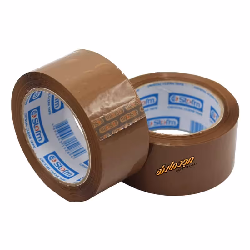 چسب 90 یارد پهن قهوه ای استورم