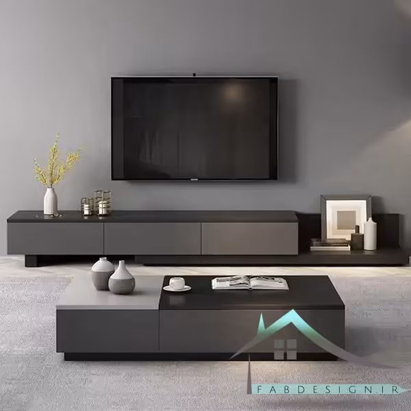 ست میز تلویزیون و جلومبلی fabset-163