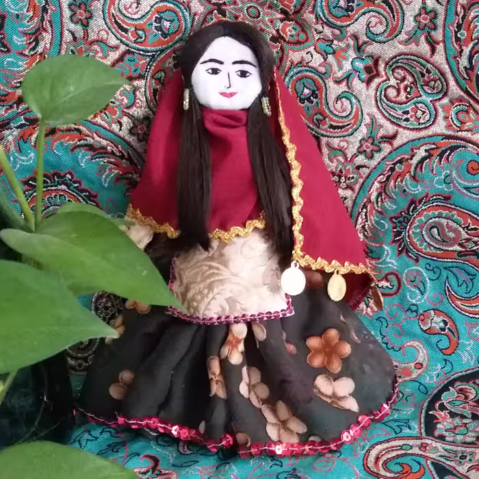عروسک طلا بختیاری20سانتی