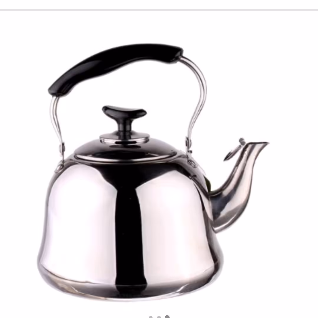 کتری دسته مشکی 3لیتری استیل ضخیم