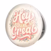 آینه جیبی خندالو طرح جملات انگیزشی مدل تاشو کد 24815