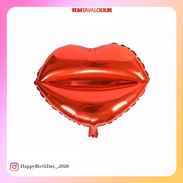 بادکنک فویلی لب