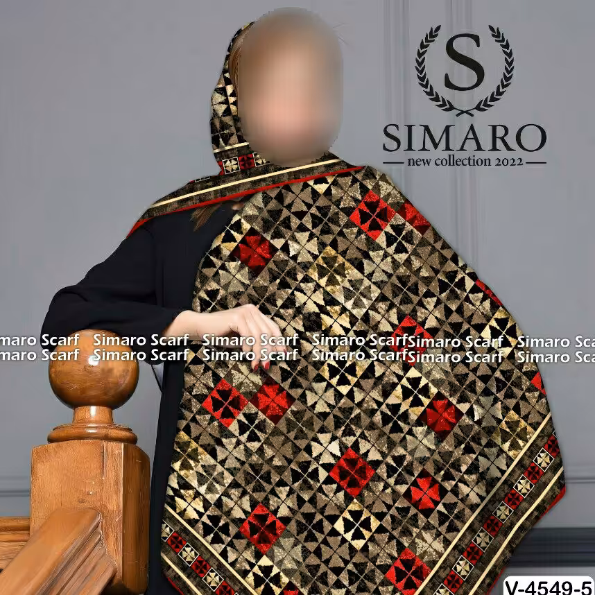 روسری کرپ حریر قواره بزرگ کد. 0116