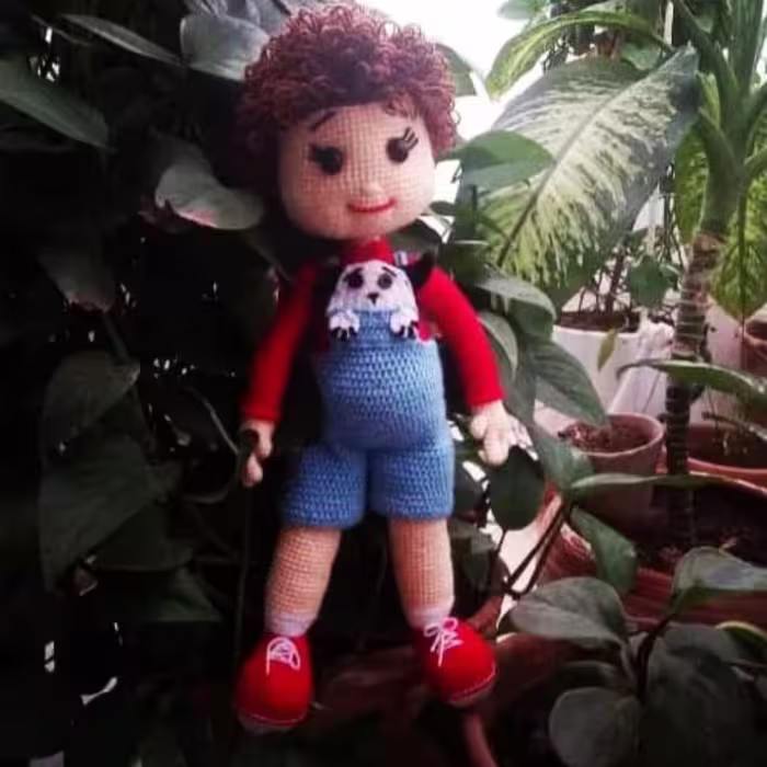 عروسک بافتنی پسر