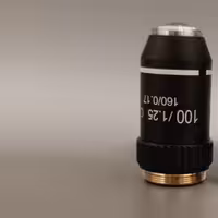 لنز شیئی achromatic بزرگنمایی 100برابر مشکی میکروسکوپ 