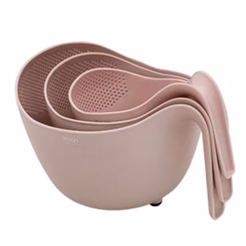 ست برنج شوی دسته دار 3عددی صنعت سازان لیمون 