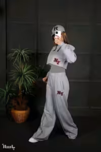 ست نیم تنه شلوار کلاهدار لش