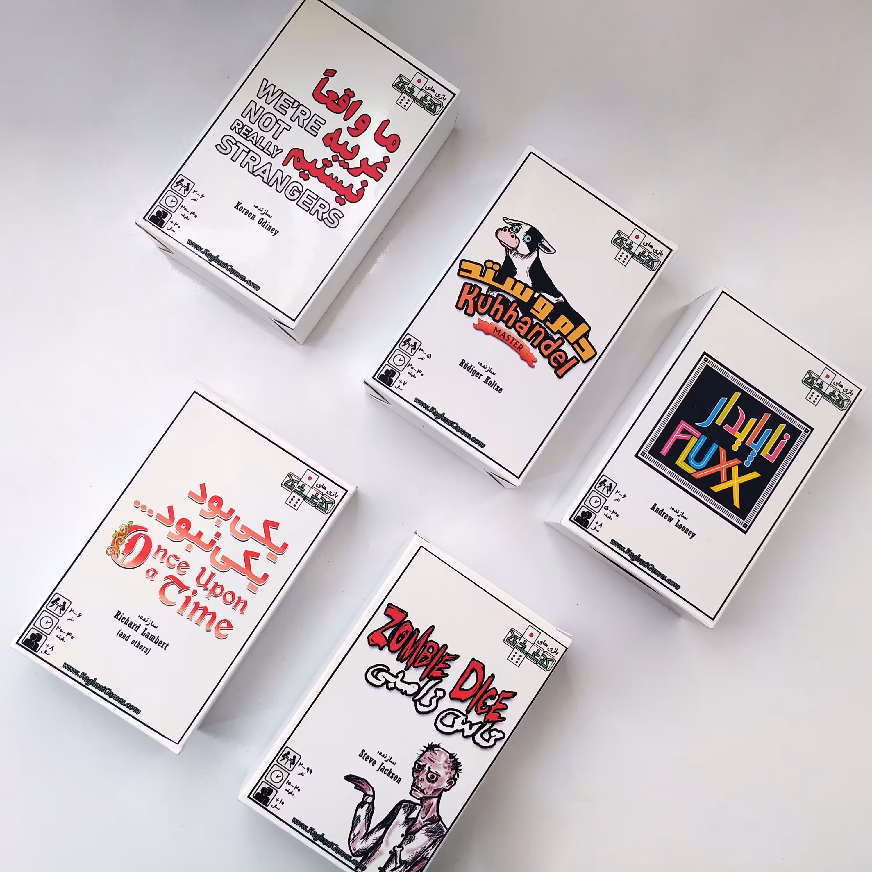 بازی کارتی جعبه 5 تایی