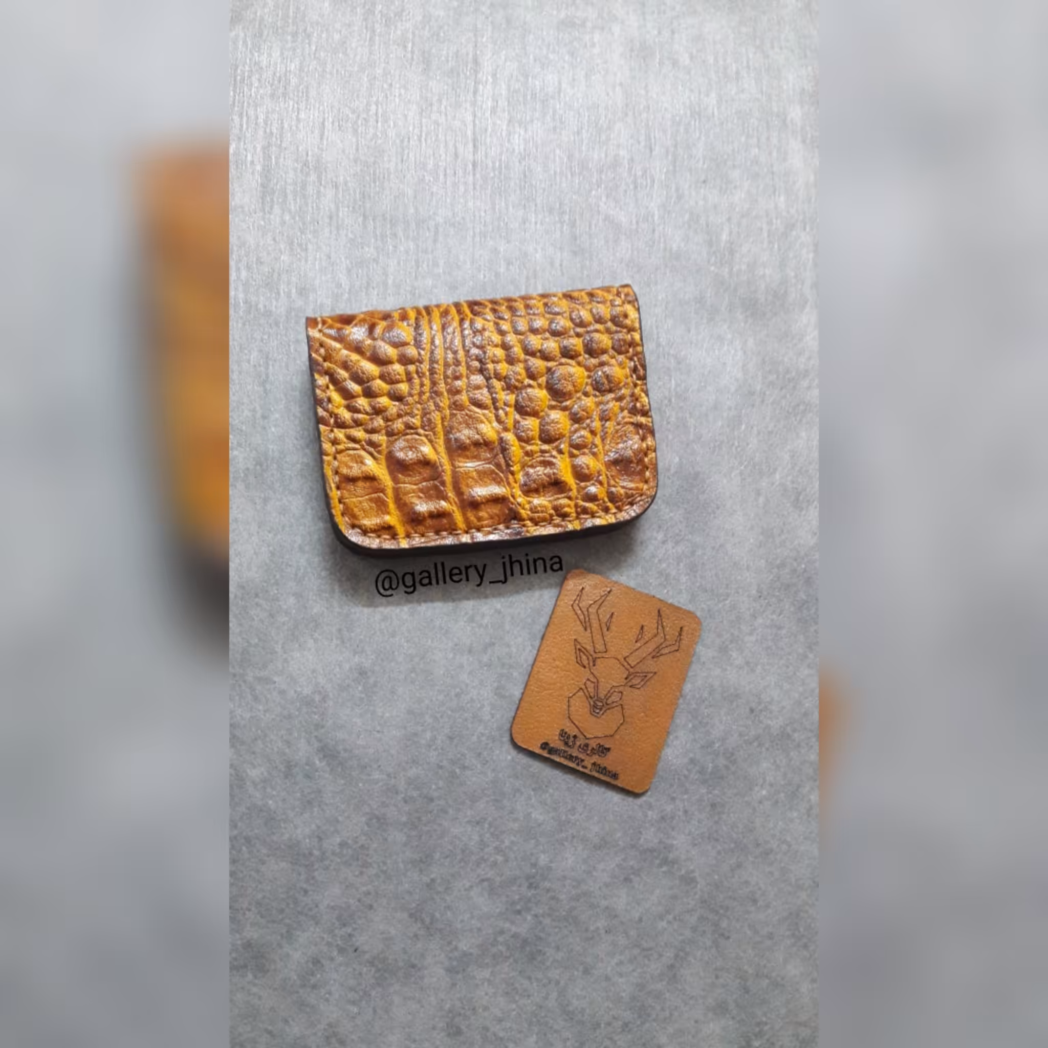 جاکارتی چرم گاوی قهوه ای