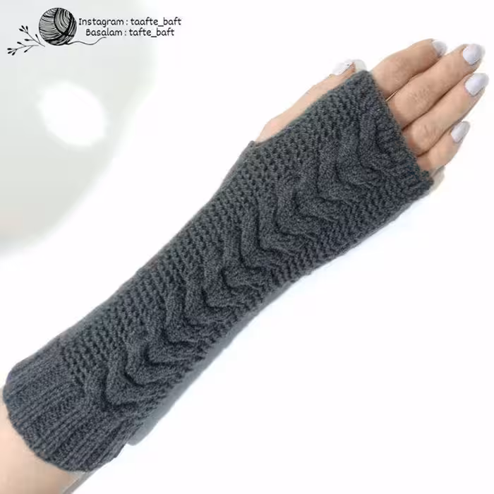 دستکش بافتنی بدون انگشت