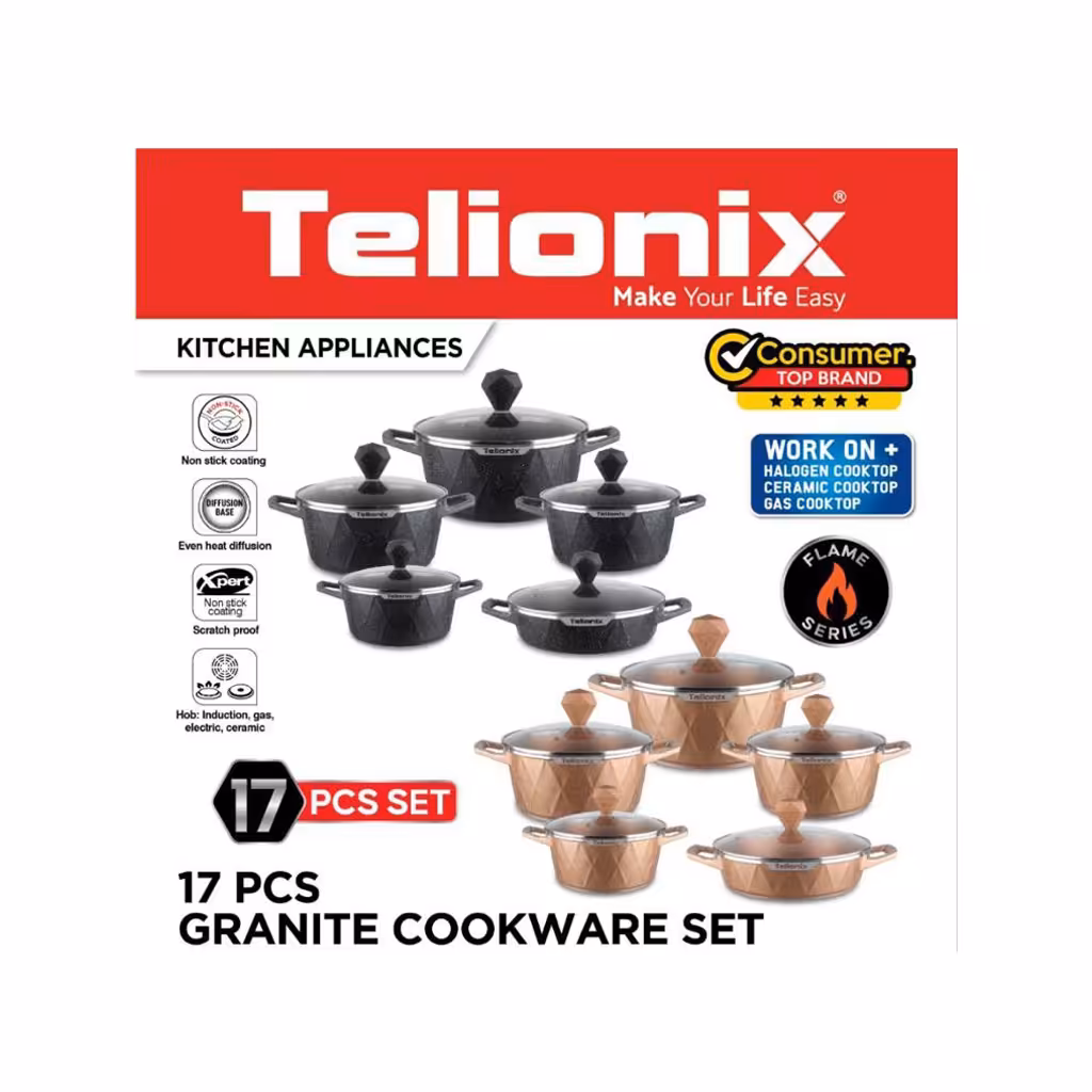 سرویس قابلمه 17 تکه تلیونیکس مدل TGC5701