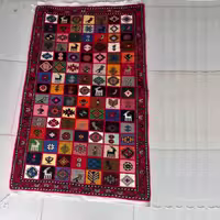 فرش دستباف قالی کلاردشت طرح خشتی کد Far01