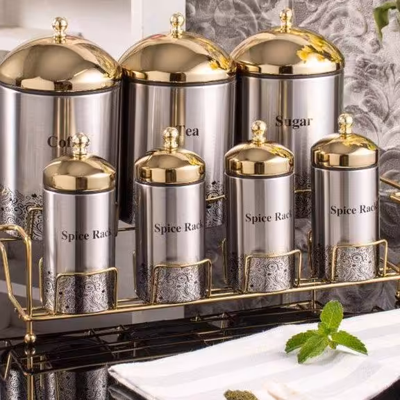 هفت پارچه پاسماوری استیل استند دار