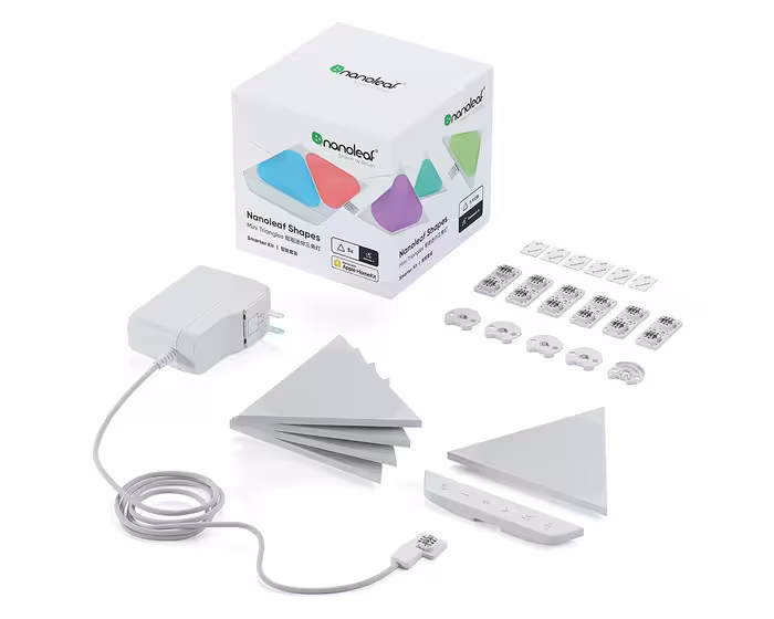 پنل هوشمند روشنایی نانولیف مدل Triangle Starter Kit تعداد 9 عددی