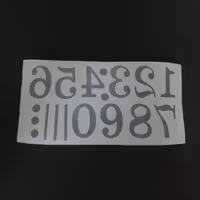 قالب سیلیکونی اعداد 1تا 10 انگلیسی 4سانتی به همراه اسلش و نقطه مخصوص رزین  اپوکس