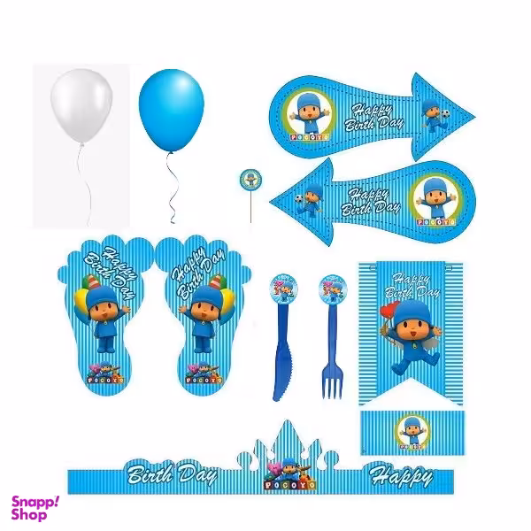 مجموعه 160 عددی تم تولد طرح پوکویو مدل Pocoyo