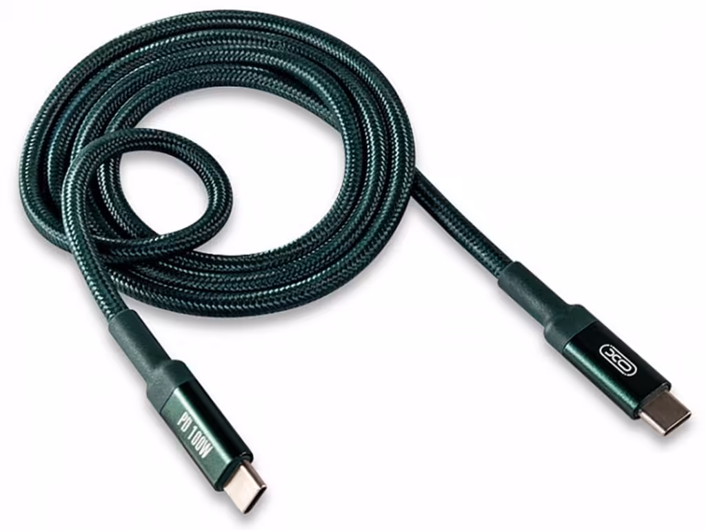 کابل تایپ‌سی به تایپ‌سی یک متری ایکس‌او XO 100W fast charging Type-c to Type-c usb cable XO-NB-Q168