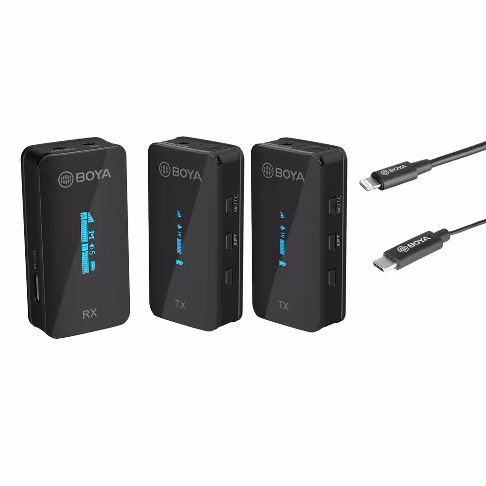 میکروفن بی سیم بویا BOYA BY-XM6-S2 ( کابل آیفون و اندروید)