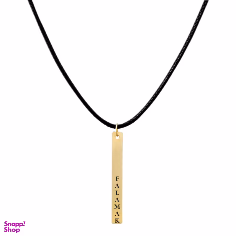 گردنبند طلا 18 عیار زنانه لیردا مدل اسم فلامک 9011