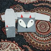 پوشاک شاپرک بچه‌گانه -بلوزشلوارتوکرکی‌پسرانه‌سایز35.40.45تک‌رنگ‌جنس‌نخ‌پنبه‌باقیمت‌مناسب‌کیفت‌عالی