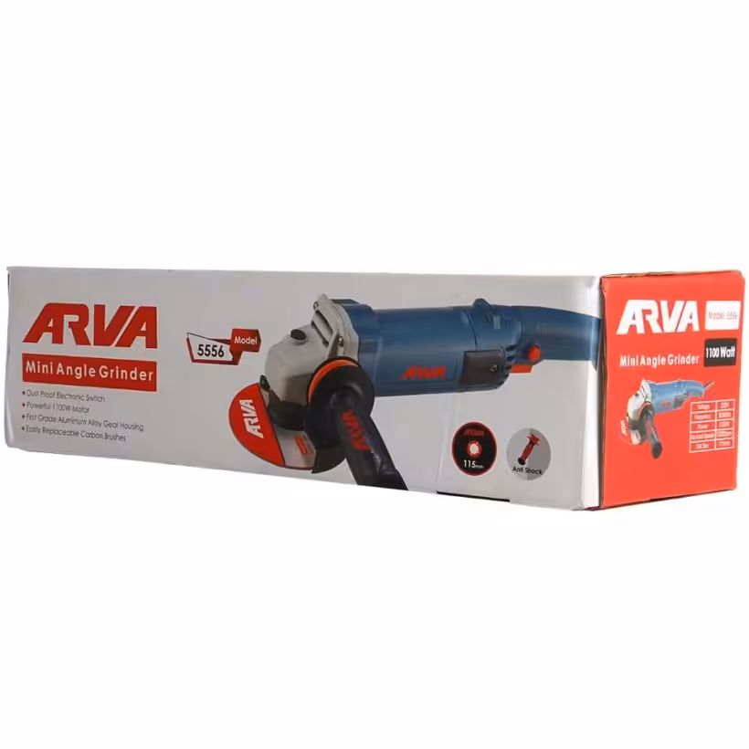 مینی فرز دسته بلند1100وات آروا به همراه 12ماه گارانتی طلایی آروا