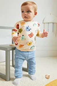 ست بالا و پایین آبی مردانه چند کاراکتر مجموعه Next Baby