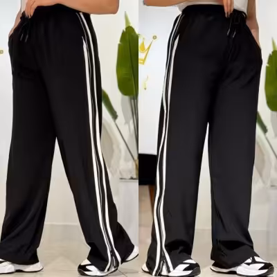 شلوار بغل زیپ نوار دار