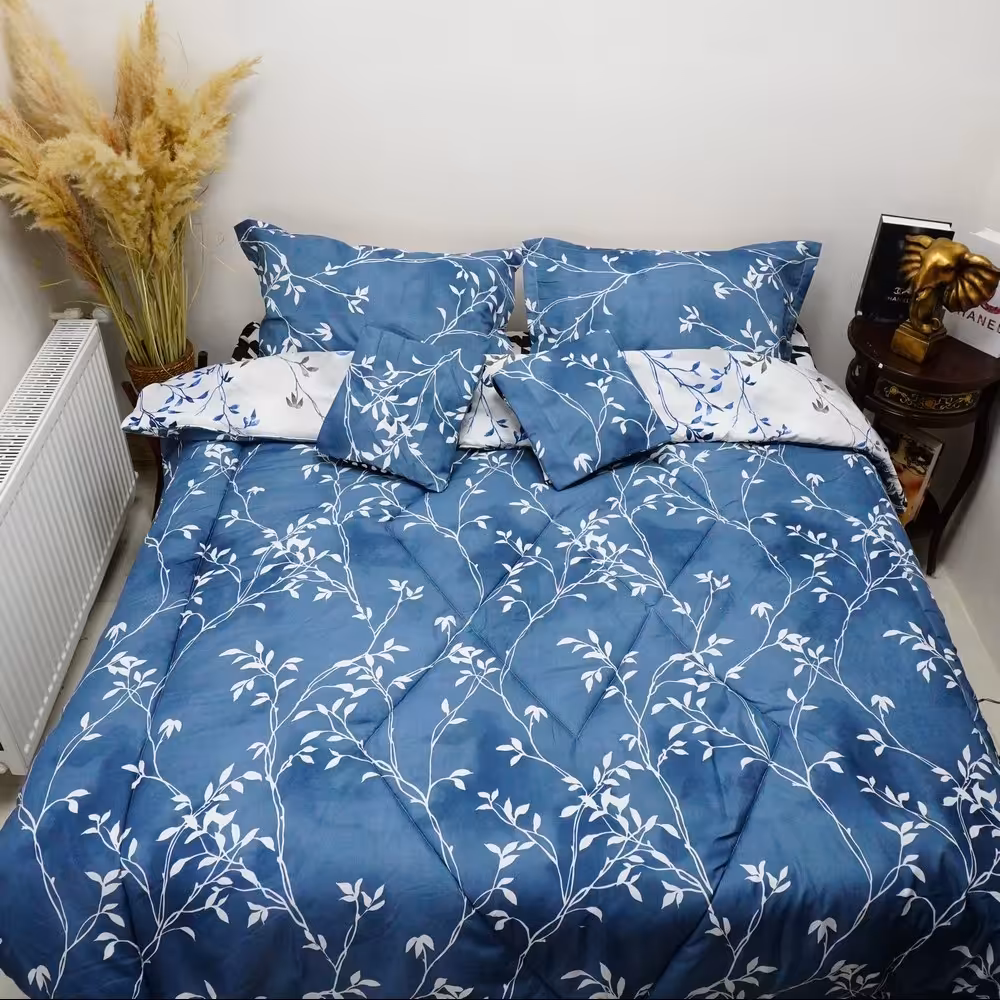 روتختی  دونفره 6 تیکه طرح  Barg 01 - پارچه پیکمنت- ارسال رایگان