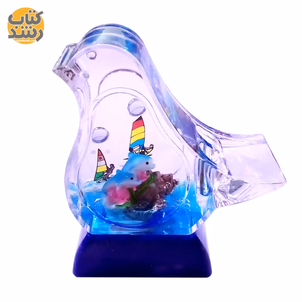 جاقلمی رومیزی آکواریوم موزیکالی طرح پرنده