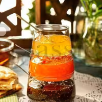 برج ظرف سه طبقه مربا  قاشق و درب استیل