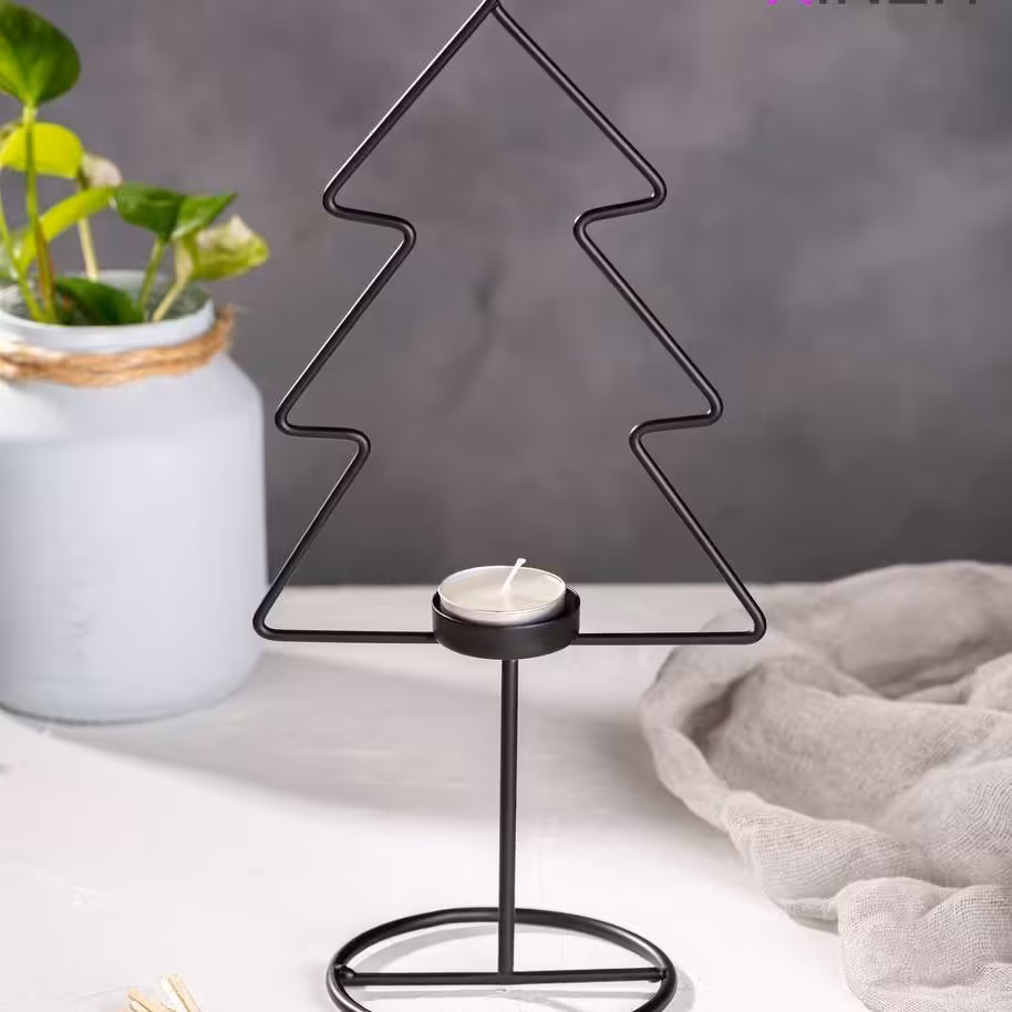 جا شمعی کاج فلزی 