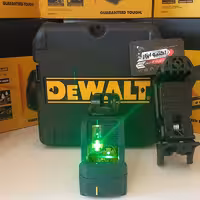 تراز لیزری 2 خط دیوالت نور سبز  180 درجه  کیفیت استثنایی DEWALT