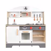 آشپزخانه کودک چوبی سفید کد MSN21011