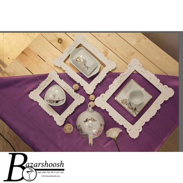 سرویس چینی غذاخوری 88پارچه تقدیس طرح ژالین 12نفره پرنسس